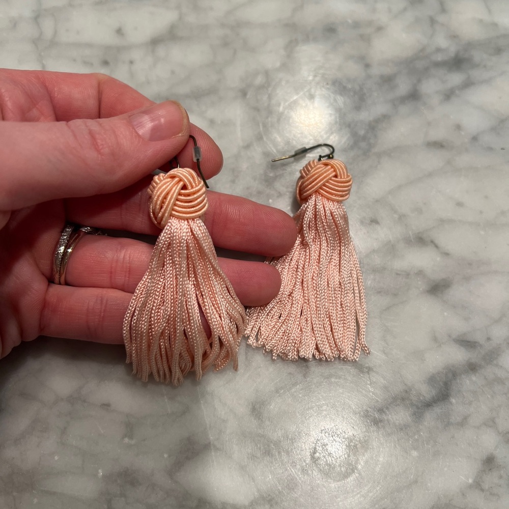 Sugar Fix by Baublebar Pink Tassel Earrings